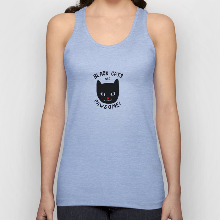 Black Cats are Pawsome! Tank Top