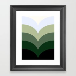 Pattern-green Framed Art Print