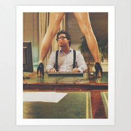 Sexy Man at work #8800 Art Print