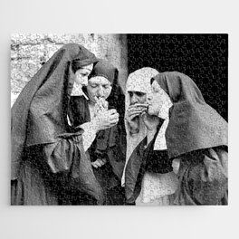 Smoking Nuns Vintage Photo -Smoking Nuns Jigsaw Puzzle