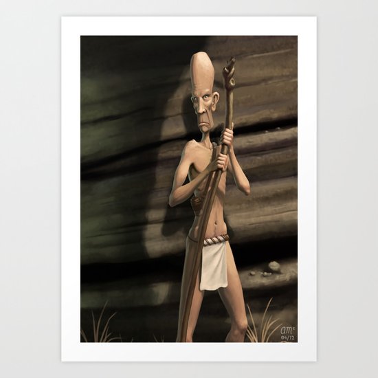 Tall Man Art Print