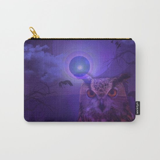 The Owl and the Purple Moon Carry-All Pouch