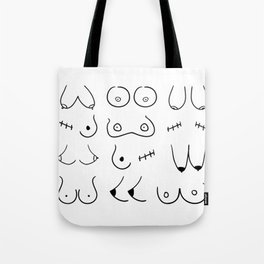 Breast Pattern | Black and White Tote Bag