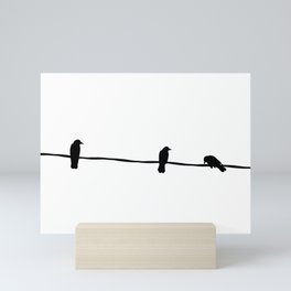 3 little birds Mini Art Print