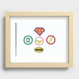 Dawn of the Justice League Recessed Framed Print