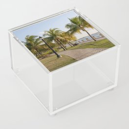 Caribbean Ocean Palms Park Virgin Islands Acrylic Box