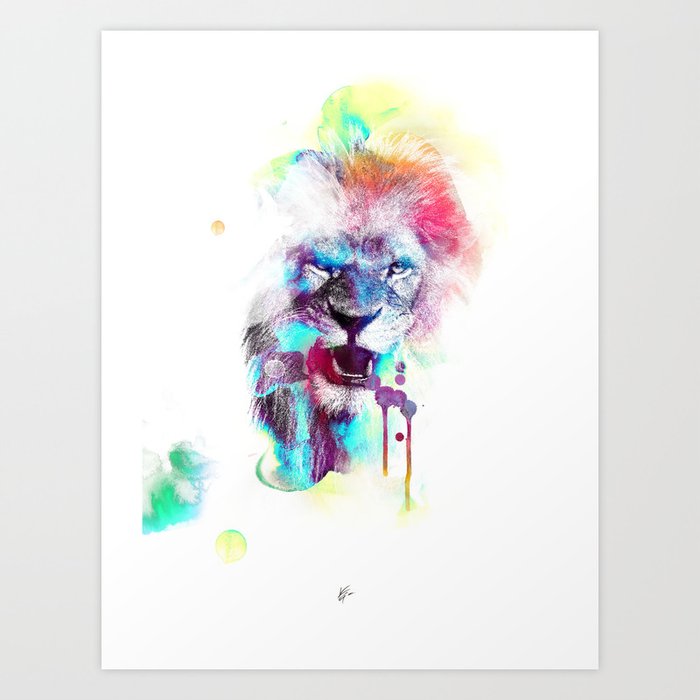 LionColour Art Print