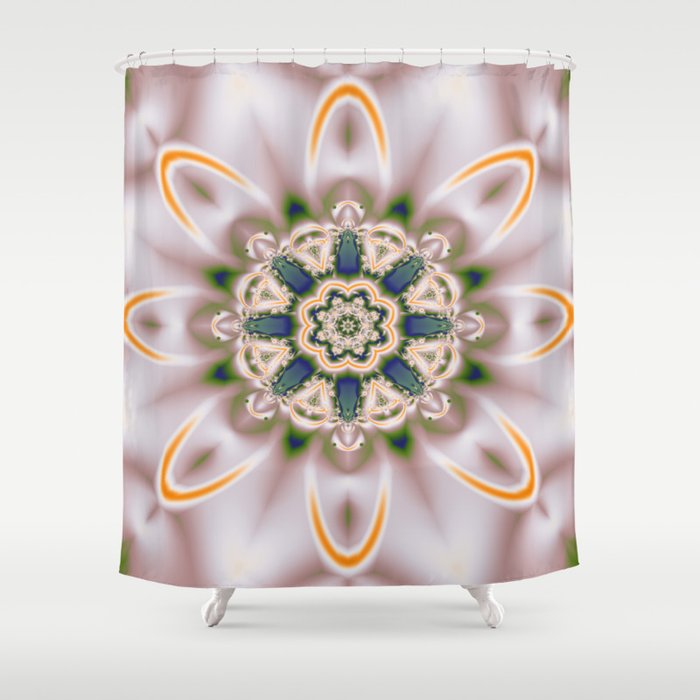 Seamless Dreamy Floral Shower Curtain