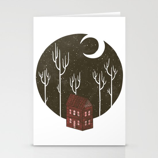 At Night Stationery Cards