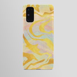 Gold Marble Watercolor Pattern Android Case