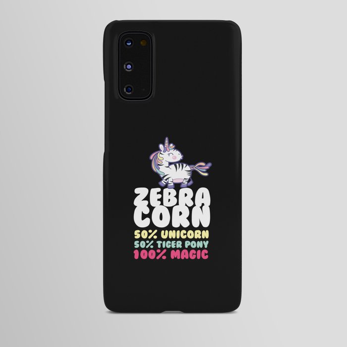 Zebracorn Unicorn Kids Stripes Android Case
