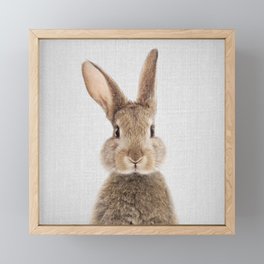 Rabbit - Colorful Framed Mini Art Print
