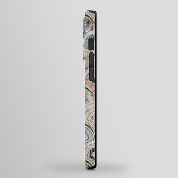 Art Deco Marble Tiles in Soft Pastels