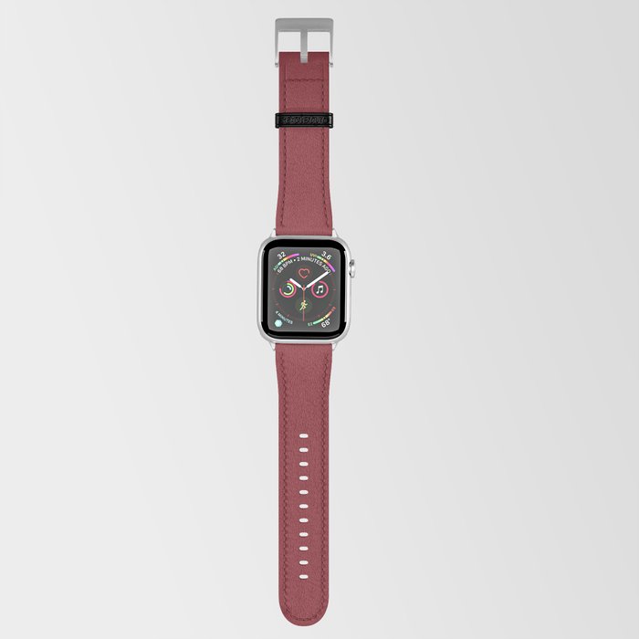 Love Red Dahlia solid color minimalist modern abstract illustration  Apple Watch Band