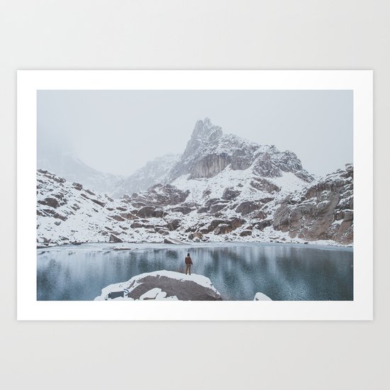 Jayme at Appleby Dome Art Print
