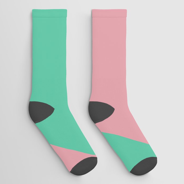 Wave Swirl Strawberry Watermelon Socks