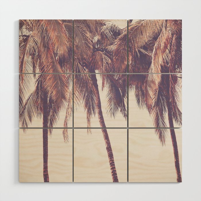 Tropical Palm Trees x Florida Keys Decor Wood Wall Art