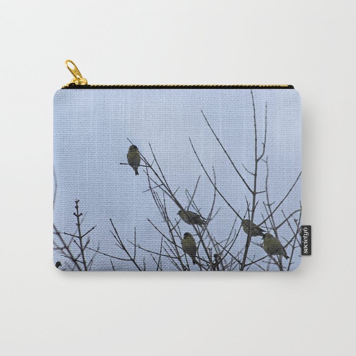 Winter Birds on Bare Branches Carry-All Pouch