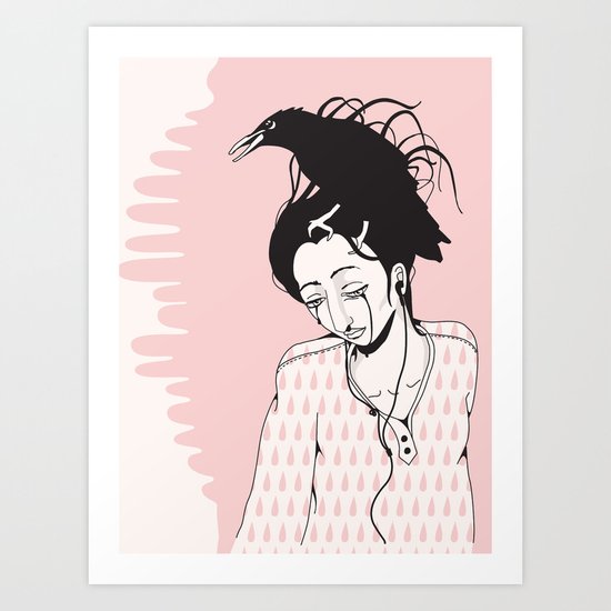 Sad Art Print