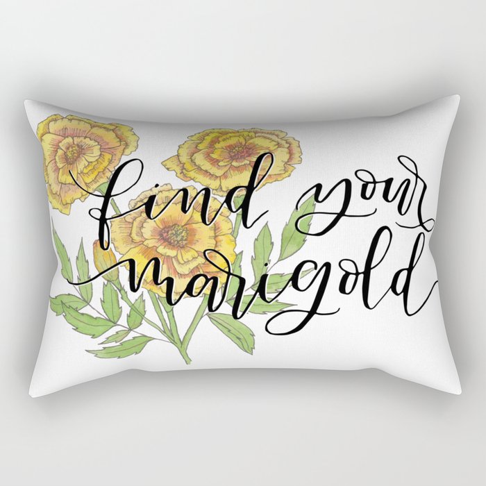 Find Your Marigold Rectangular Pillow