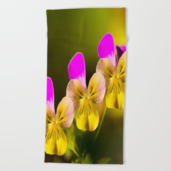 Colorful violets - beauties of nature - #Society6 - #Buyart Beach Towel