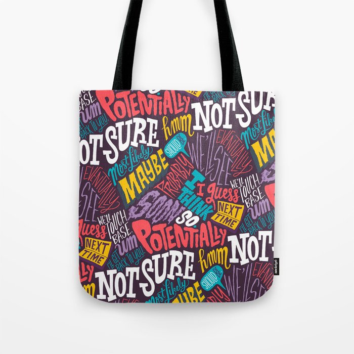Pattern of Uncertainty Tote Bag