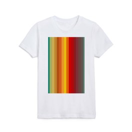 Funky Colored Strips Trending Pattern Kids T Shirt