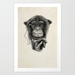Monkey Art Print