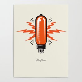 Turn it up to eleven tube amp poster Poster