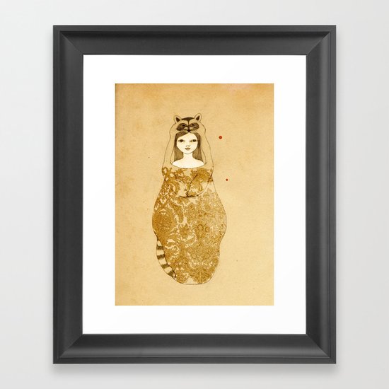 Little thief Framed Art Print