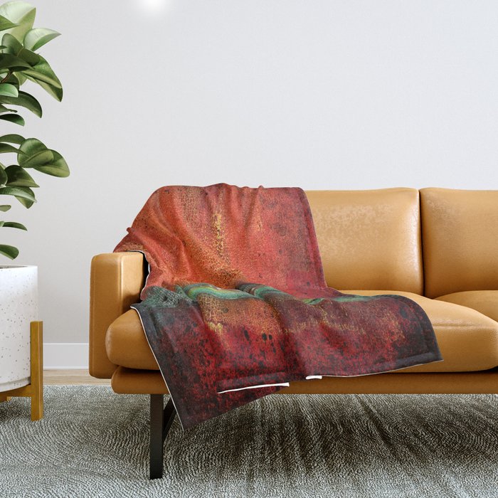 Abstract Copper Throw Blanket by MissDebi27 Society6