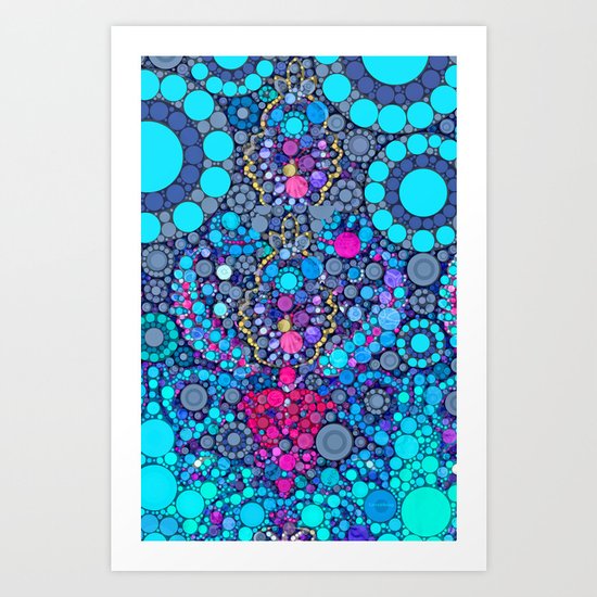 Turquoise jewels Art Print