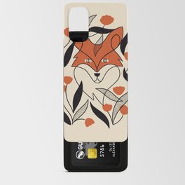 Floral Fox (Cream) Android Card Case