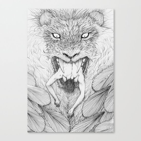 The Giant Winged Lion Canvas Print