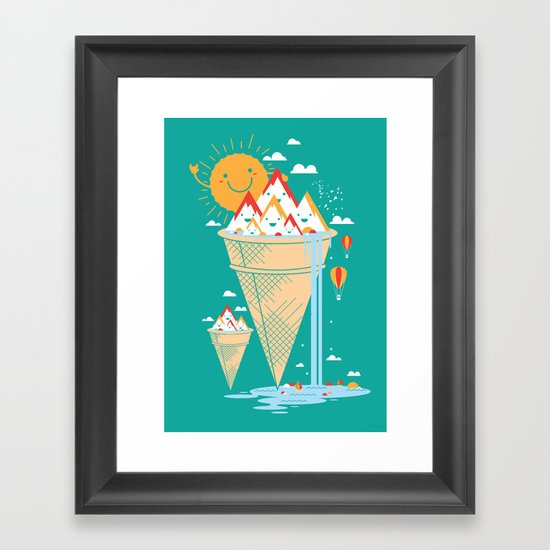 mystery island Framed Art Print