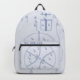 Football Patent Blue Paper Backpack