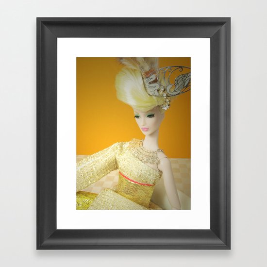 Liquid Lurex Framed Art Print