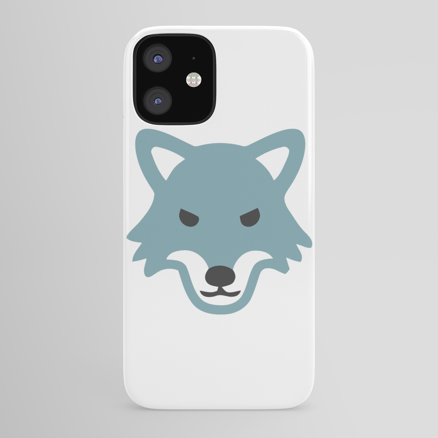 Wolf Face Emoji iPhone Case by Aaron-H | Society6