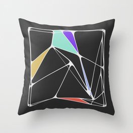 Voronoi Angles Throw Pillow
