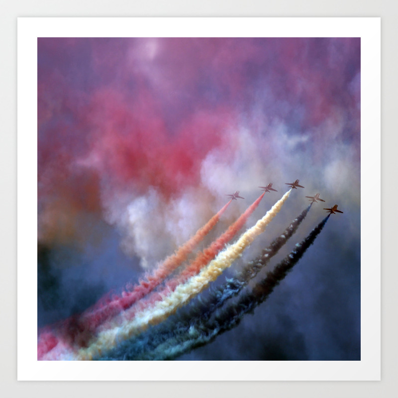 Red Arrows Art Print By Tarantella Society6