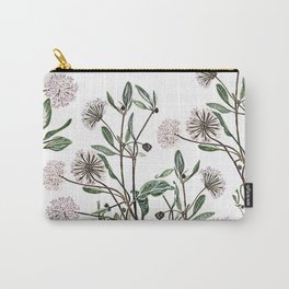 Verbena flowers Carry-All Pouch | Floral, Gardener, Outdoor, Wildflower, Nature, Garden, Plants, Botanical, Painting, Botanic 