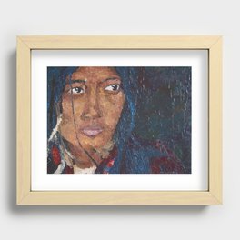 TIBETAN WOMAN Recessed Framed Print