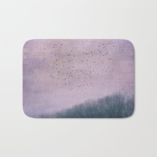 over the Heart of the Forest Bath Mat