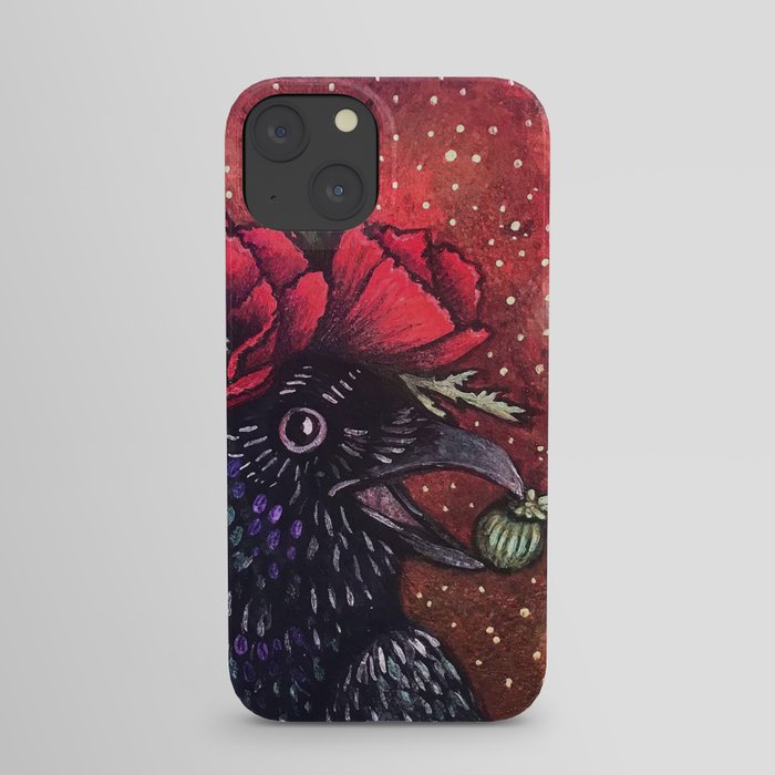 Poppy Crow iPhone Case