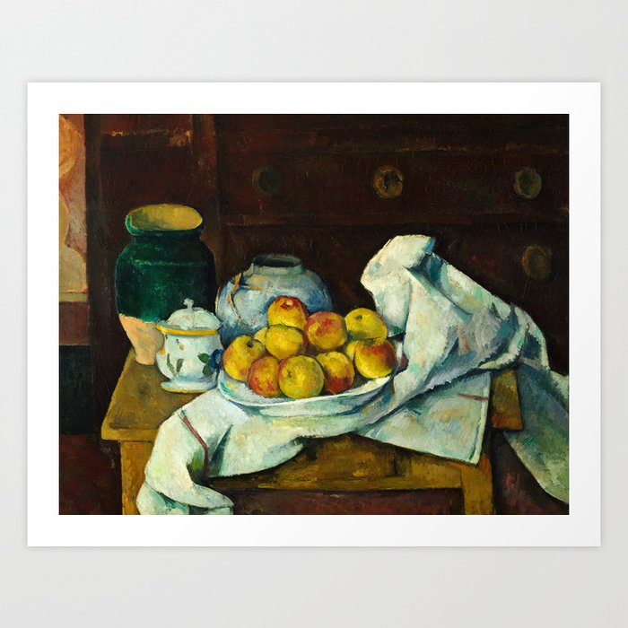 Still Life with Commode, 1887-1888 by Paul Cezanne Art Print
