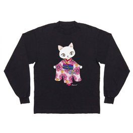 Kimono cat Long Sleeve T Shirt