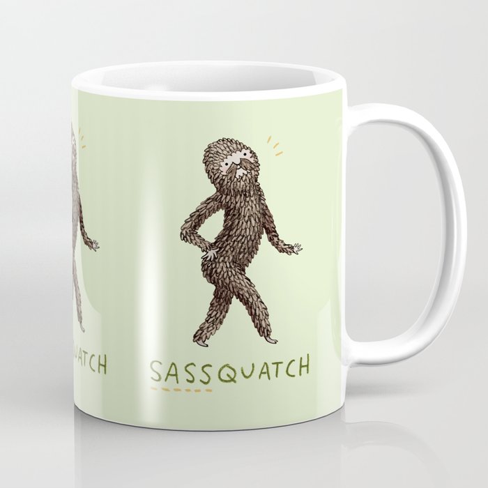 Sassquatch Kaffeebecher | Drawing, Comic, Cartoon, Humor, Sasquatch, Sassquatch, Yeti, Sass, Sassy, Awesome