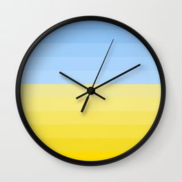 Yellow and Blue Wall Clock