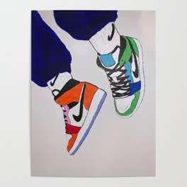 Sneaker Streetwear Poster | Fit, Laces, Hightop, Clothing, Fashion, Trendy, Shoes, Materialgirl, Sneakerhead, Drip 