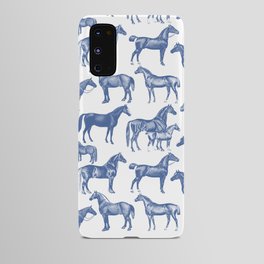 Vintage Blue Horses Android Case